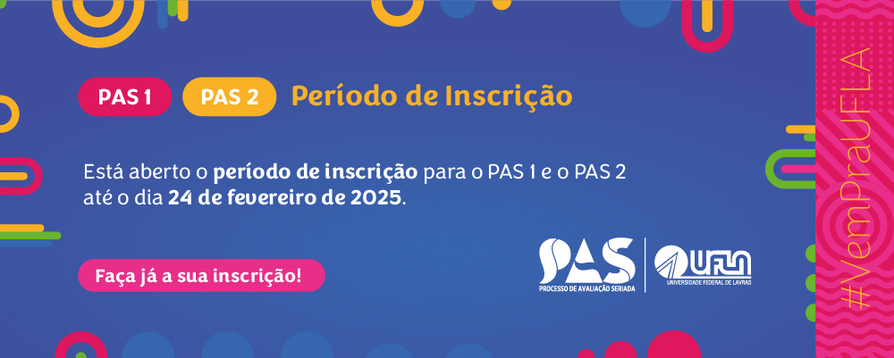 Inscrição 1ª e 2ª Etapa PAS